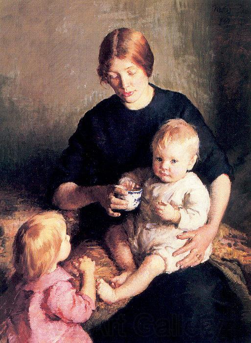 Page, Marie Danforth Mother and Child France oil painting art
